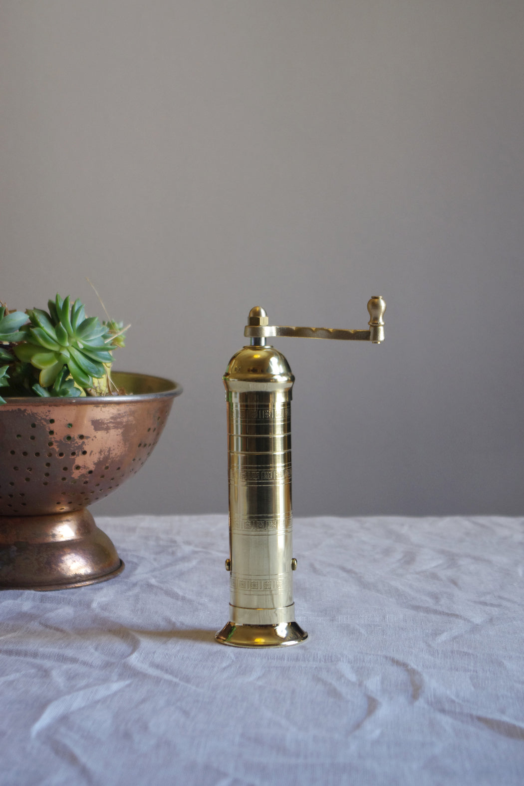 Brass Pepper Mill