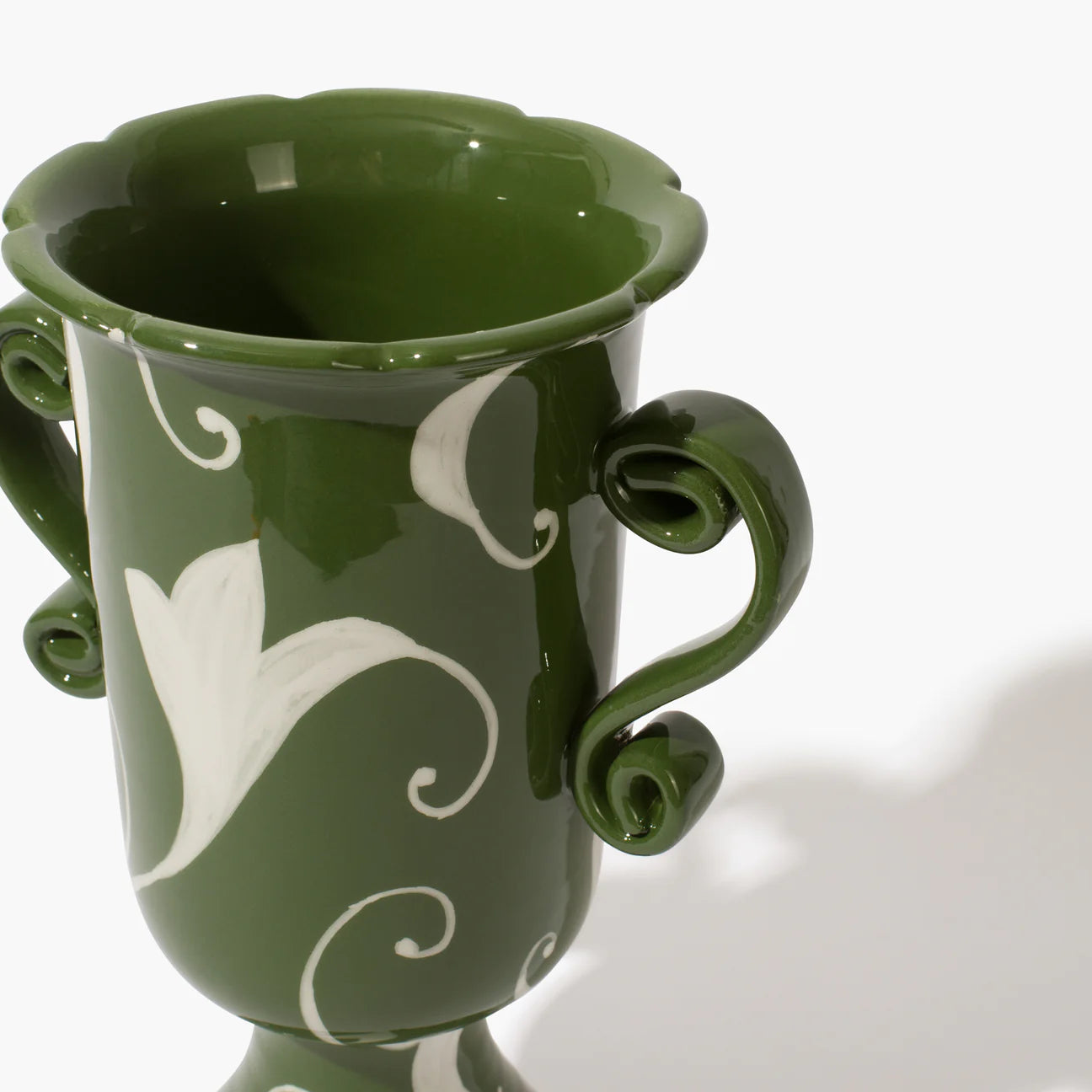 Copacabana Tall Vase, Forest Green