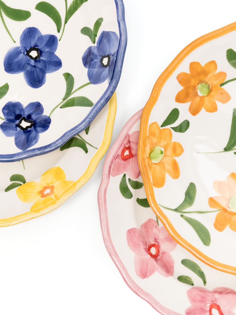 Hand-painted Spring Plate – Yellow