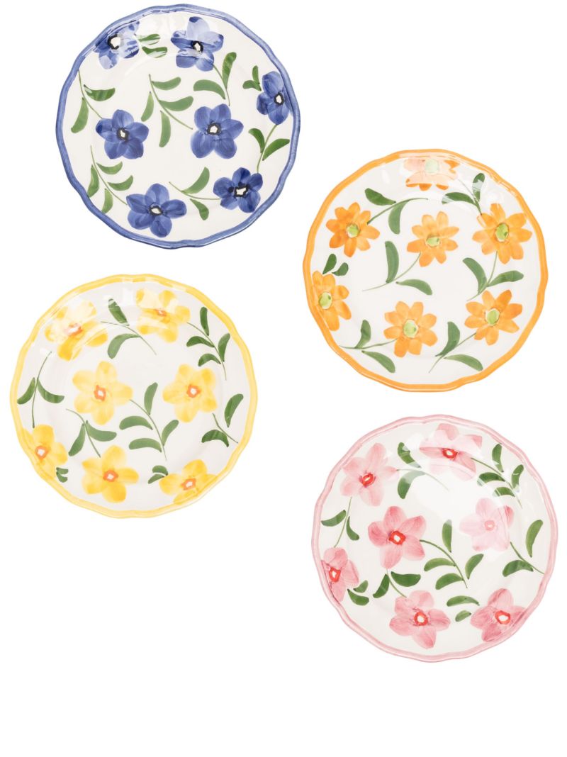 Hand-painted Spring Plate – Yellow