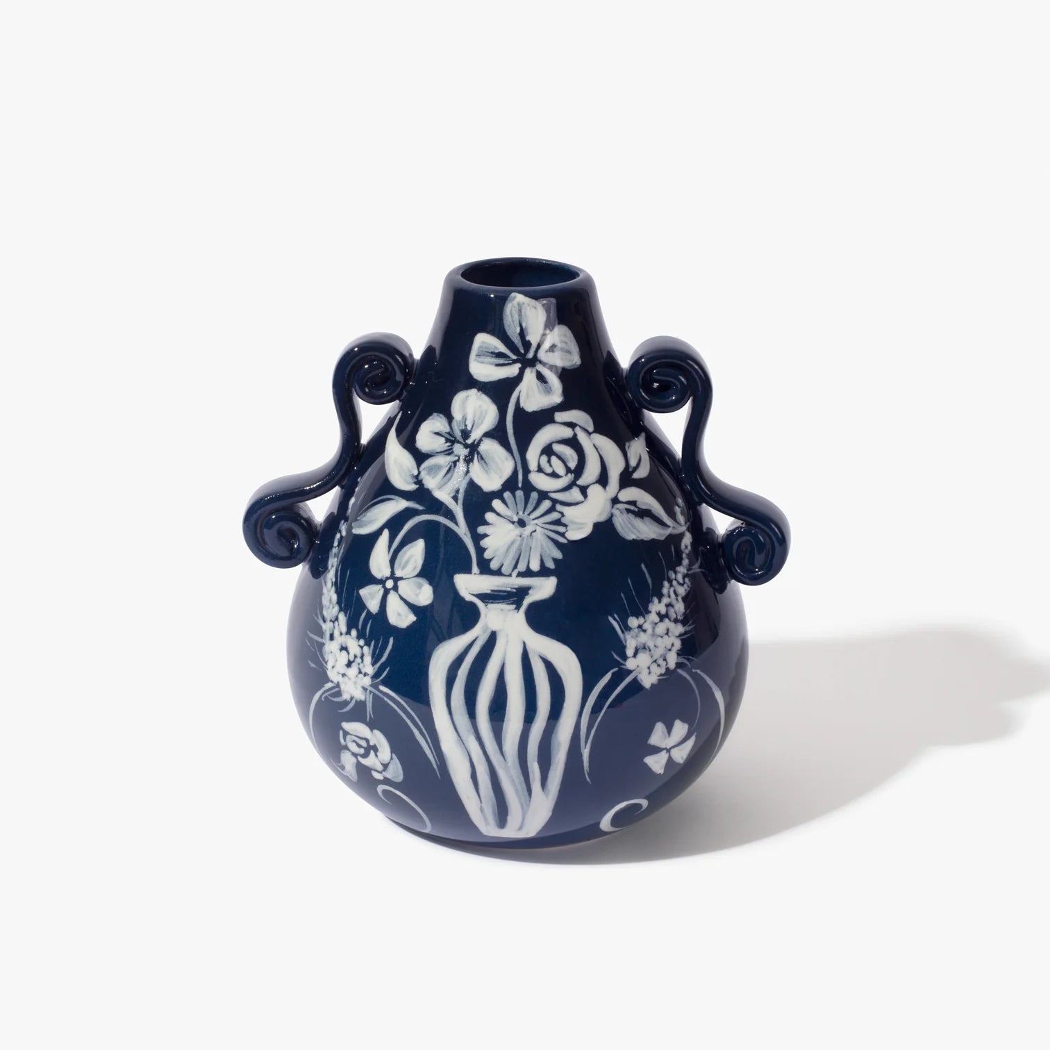Too Hot to Handle Vase, Midnight Blue