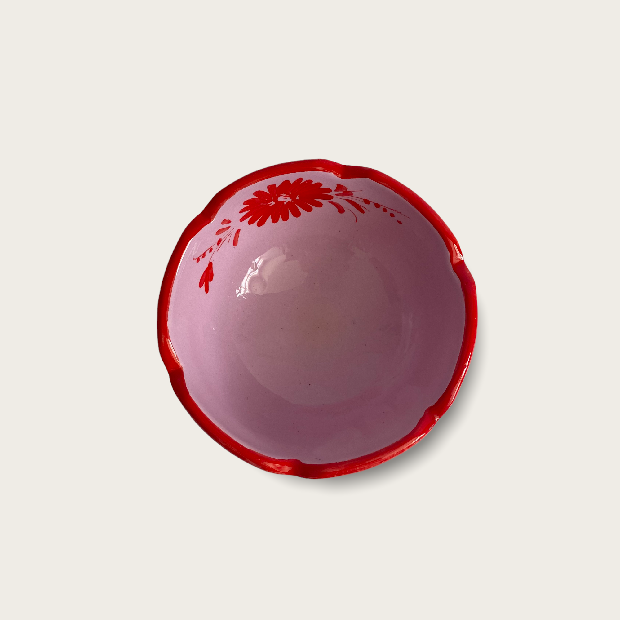 Candy B Bowl, Lilac & Red