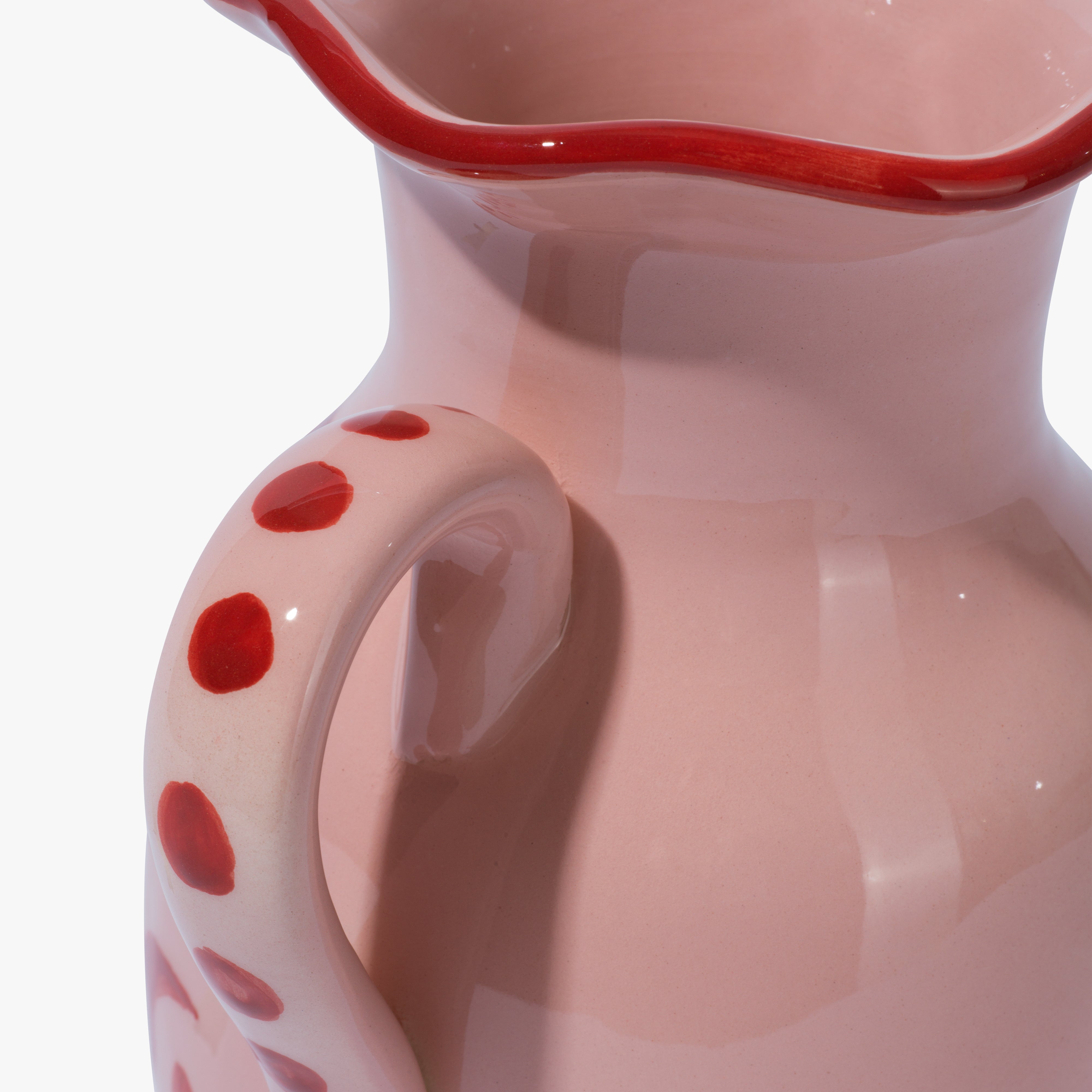 Little Miss Sunshine Jug, Baby Pink & Wine
