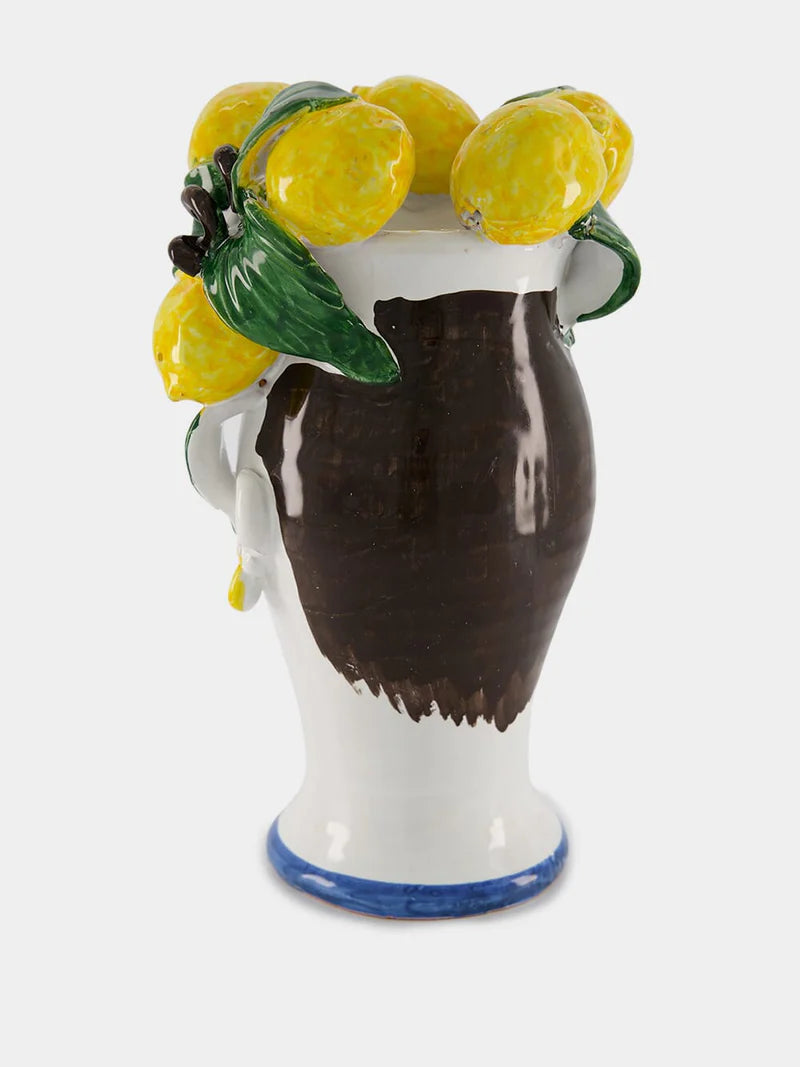 Signora Limone Hand Sculpted Vase